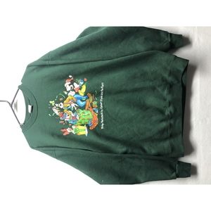 green disney christmas sweater